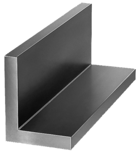 L-profiles unequal grey cast iron or aluminium